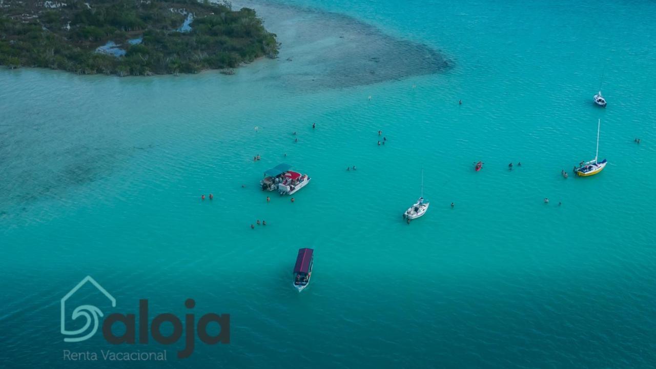 Villa Xtohil With Private Access To The Magic 7 Colors Lagoon 바칼라르 외부 사진