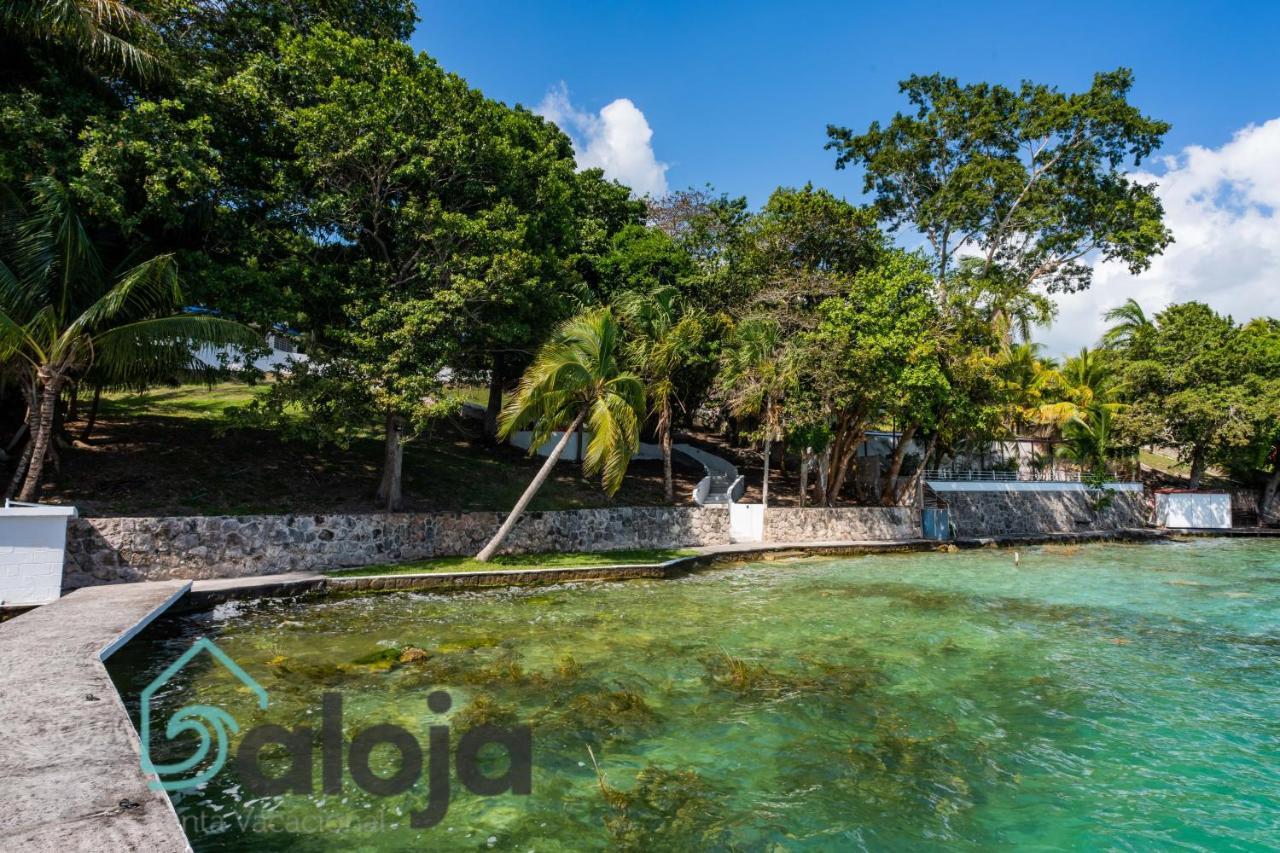 Villa Xtohil With Private Access To The Magic 7 Colors Lagoon 바칼라르 외부 사진