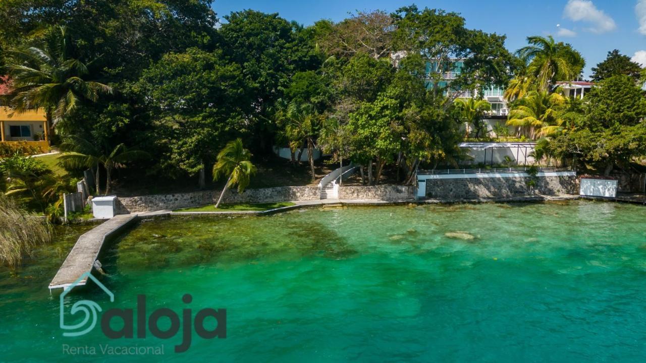 Villa Xtohil With Private Access To The Magic 7 Colors Lagoon 바칼라르 외부 사진